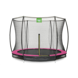 Trampoline enterré diam. 244cm rose Silhouette - Exit Toys