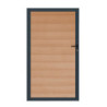 Portillon battant en bois composite 100x180cm - coloris bois vieilli - Compolife