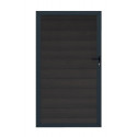 Portillon battant Compolife 100x180 cm en bois composite - Anthracite
