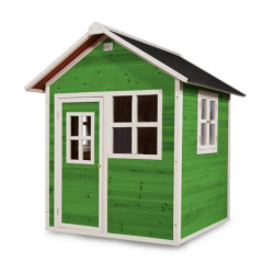 Maisonnette en bois FSC vert Loft 100 - Exit Toys