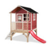 Maisonnette en bois FSC rouge Loft 300 - Exit Toys