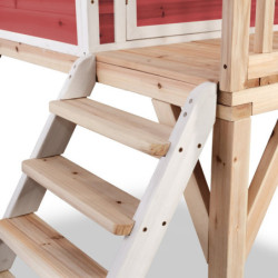 Maisonnette en bois FSC rouge Loft 300 - Exit Toys