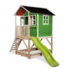 Maisonnette en bois FSC vert Loft 500 - Exit Toys