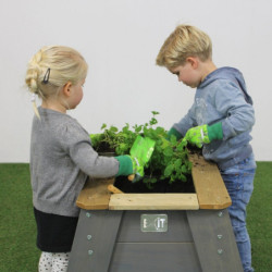 Carré potager sur pieds en bois massif Aksent L - Exit Toys