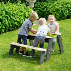 Table d'activités en bois massif sable et eau Aksent - Exit Toys