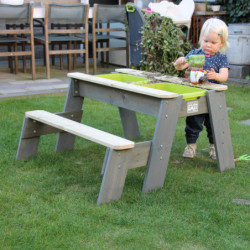 Table d'activités en bois massif sable et eau Aksent - Exit Toys