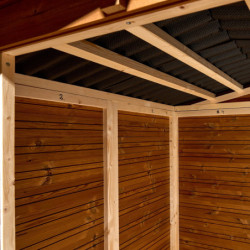 Abri Therma 3,24m² en bois thermo traité avec plancher - HABRITA