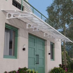 Auvent marquise en polycarbonate 6mm Bordeaux™ 6690 – Palram - Canopia