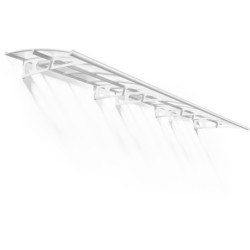 Auvent marquise en polycarbonate 6mm Bordeaux™ 6690 – Palram - Canopia