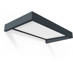 Auvent marquise en acrylique gris foncé blanc Sophia™ 1600 – Canopia	