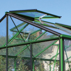 Lucarne de toiture en aluminium laqué pour serres de jardin Luxia et Essentia LAMS