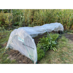 Serre chenille de jardin 1,3x5m en PE non armé 200 microns Serres Tonneau