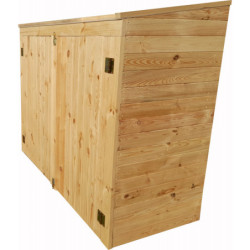 Coffre de jardin en bois traité 28mm 2000L ALTO Noir - Gardy Shelter