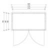 Coffre de jardin en bois traité 28mm 2000L ALTO Blanc - Gardy Shelter