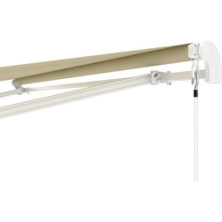 Store banne manuel 350x250cm EASY toile polyester beige - X-METAL