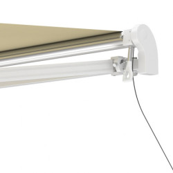 Store banne électrique 350x250cm EASY toile polyester beige - X-METAL