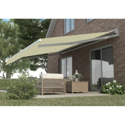 Store banne manuel 295x200cm DECO toile polyester beige - X-METAL