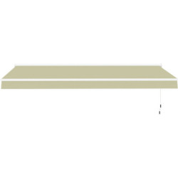 Store banne électrique 350x250cm DECO toile polyester beige - X-METAL