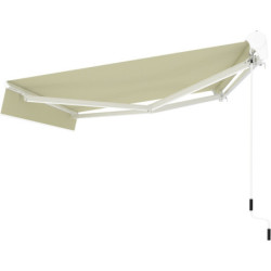 Store banne électrique 350x250cm DECO toile polyester beige - X-METAL