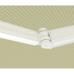 Store banne motorisé 395x300cm DECO toile polyester beige - X-METAL