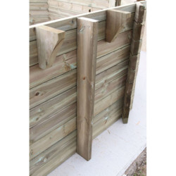 Piscine bois octogonale allongée 355x490cm AZURA toute équipée UBBINK