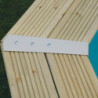 Piscine bois octogonale allongée 400x610cm AZURA toute équipée UBBINK