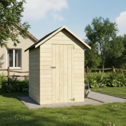 Abri de jardin Ambeal 2,71m² en bois massif 12mm avec plancher – Décor et Jardin