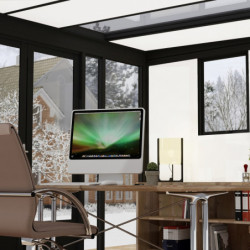 Bureau de jardin en aluminium et bois composite 10,1m² - isolation triple paroi Copenhagen – Canopia by Palram