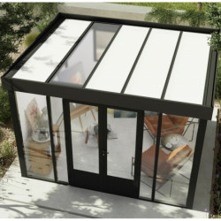 Bureau de jardin en aluminium et bois composite 10,1m² - isolation triple paroi Copenhagen – Canopia by Palram