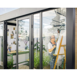 Bureau de jardin en aluminium et bois composite 10,1m² - isolation triple paroi Copenhagen – Canopia by Palram