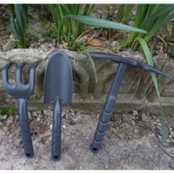 Kit 3 outils de jardin – gris – Calipso
