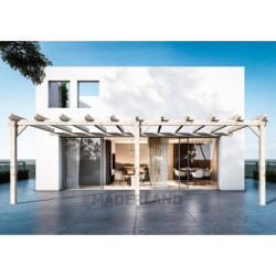 Pergola adossée en bois lamellé-collé 500x500cm Avignon – Maderland