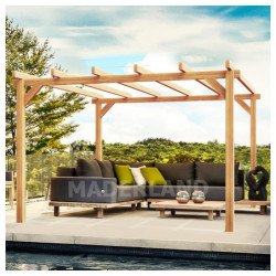Pergola en bois lamellé-collé 600x400cm ANGERS – Maderland