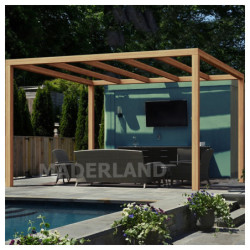 Pergola en bois lamellé-collé 300x300cm Brest – Maderland