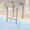 Piscine octogonale allongée en bois L700cm liner bleu terrasse L357,5cm Pool 5 Variante D - Karibu