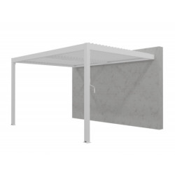 Pergola adossée bioclimatique en aluminium TORINAS - Essency