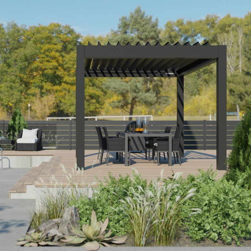 Pergola bioclimatique en aluminium SEYCHELLE - Essency