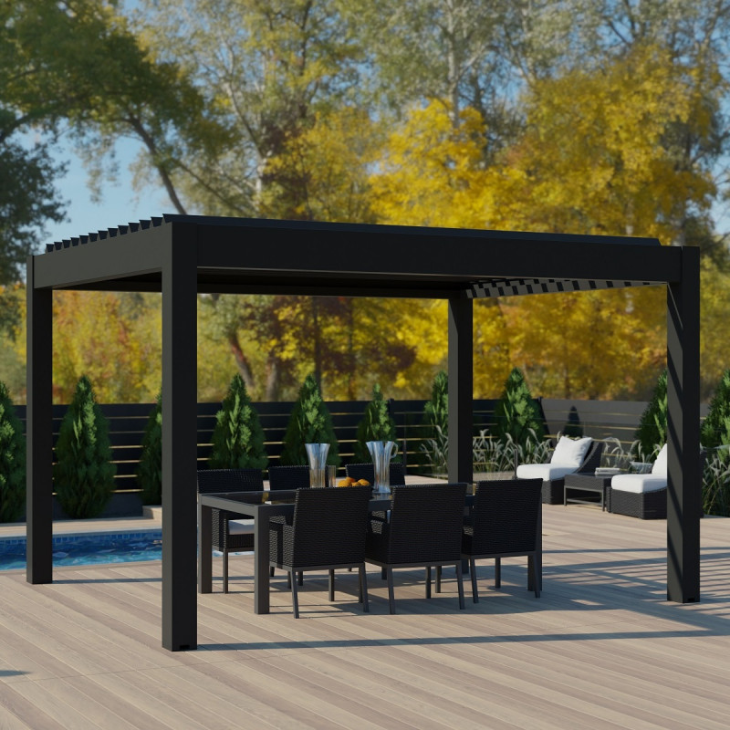 Pergola bioclimatique en aluminium SEYCHELLE - Essency