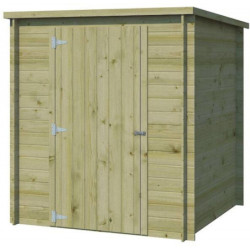 Chalet moderne Svendborg 3,23m² en bois traité 19mm avec porte simple - Gardenas