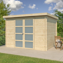 Chalet moderne Umea 8,5m² en bois massif 19mm - Gardenas