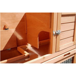 Clapier d’extérieur en bois 92x45x80cm First Double – Lifland