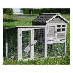 Clapier d’extérieur en bois 122x62x93cm Lodge – Lifland