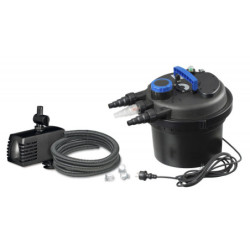 Kit filtre à pression BioPressure ll 3000 PlusSet - 10L - UV 5W + pompe Xtra 1600 - 1600L/h - Ubbink