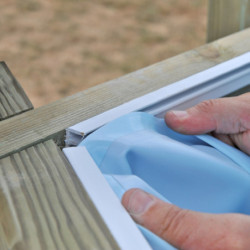 Liner de rechange bleu - H.116cm - pour piscine bois LILI 2 – Gré