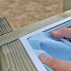 Liner de rechange bleu - H.116cm - pour piscine bois VANILLE 2 – Gré