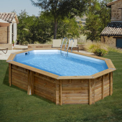 Piscine bois ovale 436x336cm GRENADE 2 - Gré