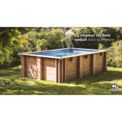 Piscine bois rectangulaire 420x270cm MARBELLA 2 - Gré