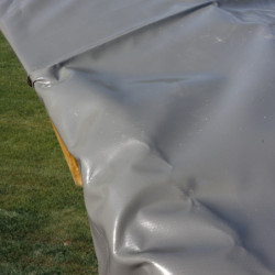 Bâche d'hivernage - PVC armé 580g/m² - couleur gris - pour piscine BRAGA – Gré