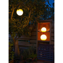 Boule solaire décorative diam. 20cm flottante ou à suspendre Multribright Ubbink