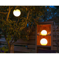 Boule solaire décorative diam. 30cm flottante ou à suspendre Multribright Ubbink